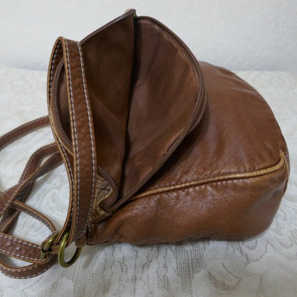 Union Bay Brown Soft Faux Leather Crossbody Shoulderbag 10" x 8" in - Picture 12 of 14